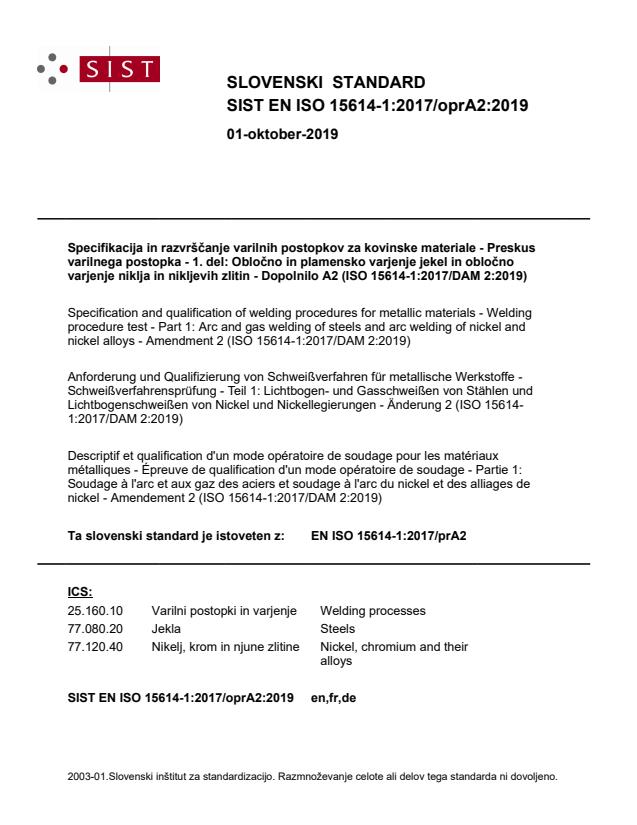 EN ISO 15614-1:2017/oprA2:2019
