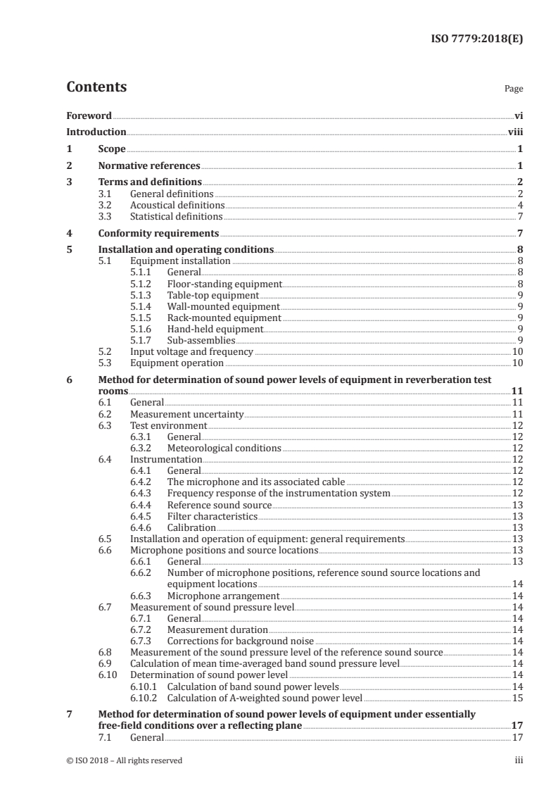 ISO 7779:2018 - Acoustics — Measurement of airborne noise emitted by information technology and telecommunications equipment
Released:11/16/2018