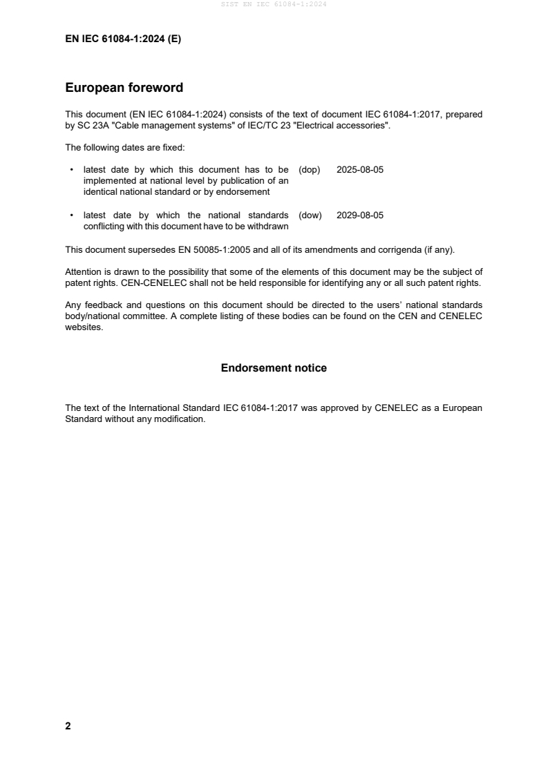 EN IEC 61084-1:2024 EN IEC 61084-1:2024 - Page 4 preview