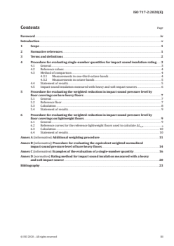 ISO 717-2:2020 - Acoustics — Rating of sound insulation in buildings and of building elements — Part 2: Impact sound insulation
Released:12/2/2020 - Page 3 preview