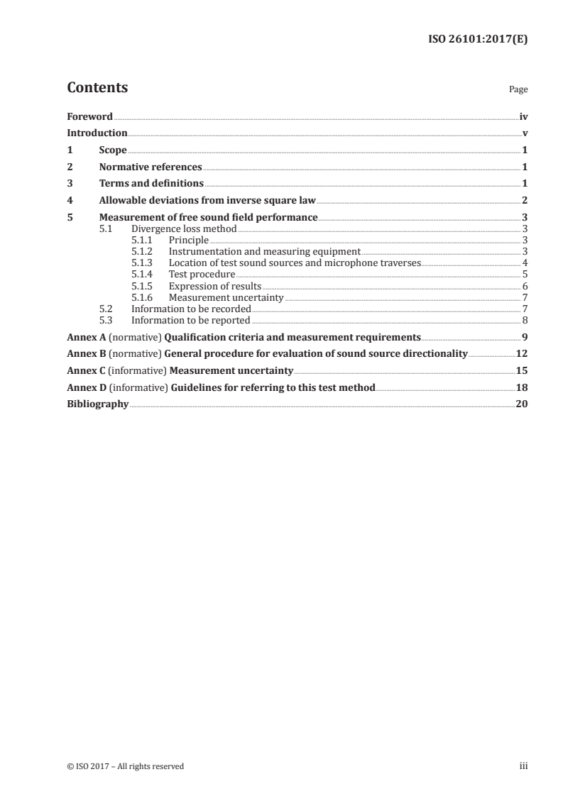 ISO 26101:2017 - Acoustics — Test methods for the qualification of free-field environments
Released:4/25/2017