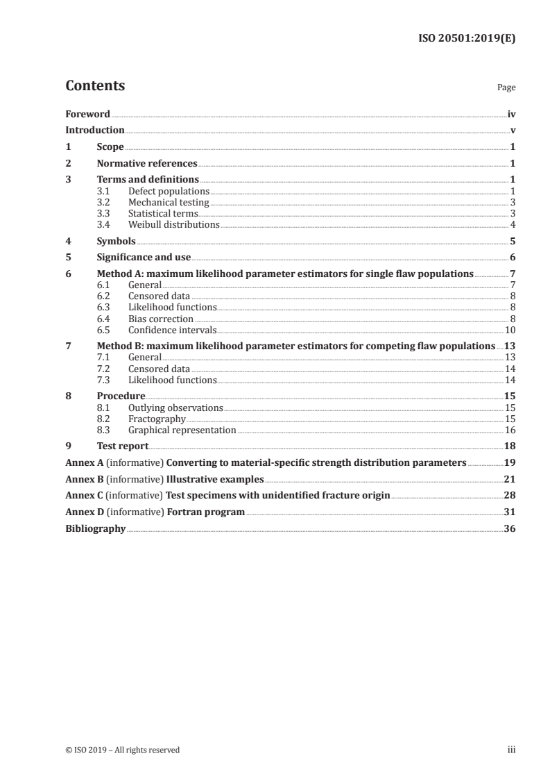 ISO 20501:2019 - Fine ceramics (advanced ceramics, advanced technical ceramics) — Weibull statistics for strength data
Released:3/5/2019