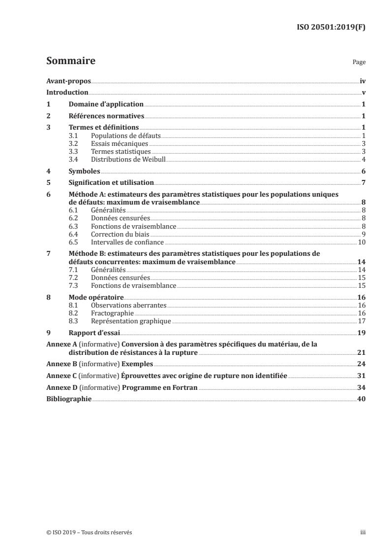 ISO 20501:2019 - Céramiques techniques — Analyse statistique de Weibull des données de résistance à la rupture
Released:3/5/2019