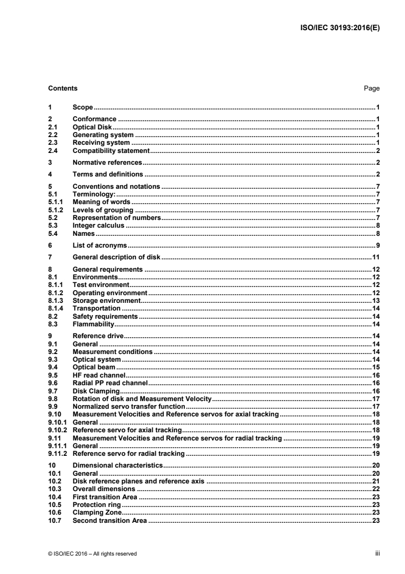 ISO/IEC 30193:2016 - Information technology — Digitally recorded media for information interchange and storage — 120 mm Triple Layer (100,0 Gbytes per disk) BD Rewritable disk
Released:6/6/2016