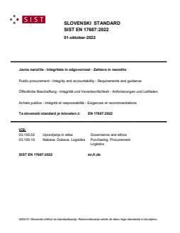 SIST EN 17687:2022 - Page 1 preview