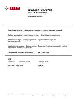 EN 17863:2023 - BARVE - Page 1 preview