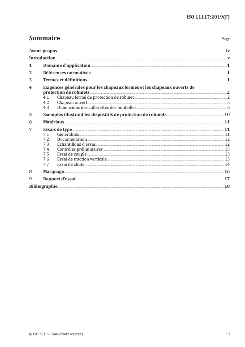 ISO 11117:2019 - Bouteilles à gaz — Chapeaux fermés et chapeaux ouverts de protection des robinets — Conception, construction et essais
Released:11/15/2019