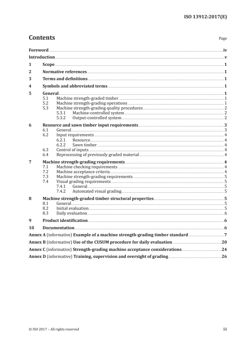 ISO 13912:2017 - Structural timber — Machine strength grading — Basic principles
Released:12/1/2017