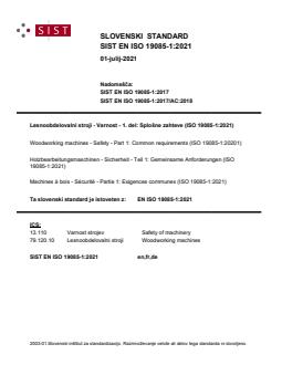 EN ISO 19085-1:2021 EN ISO 19085-1:2021 - Page 1 preview