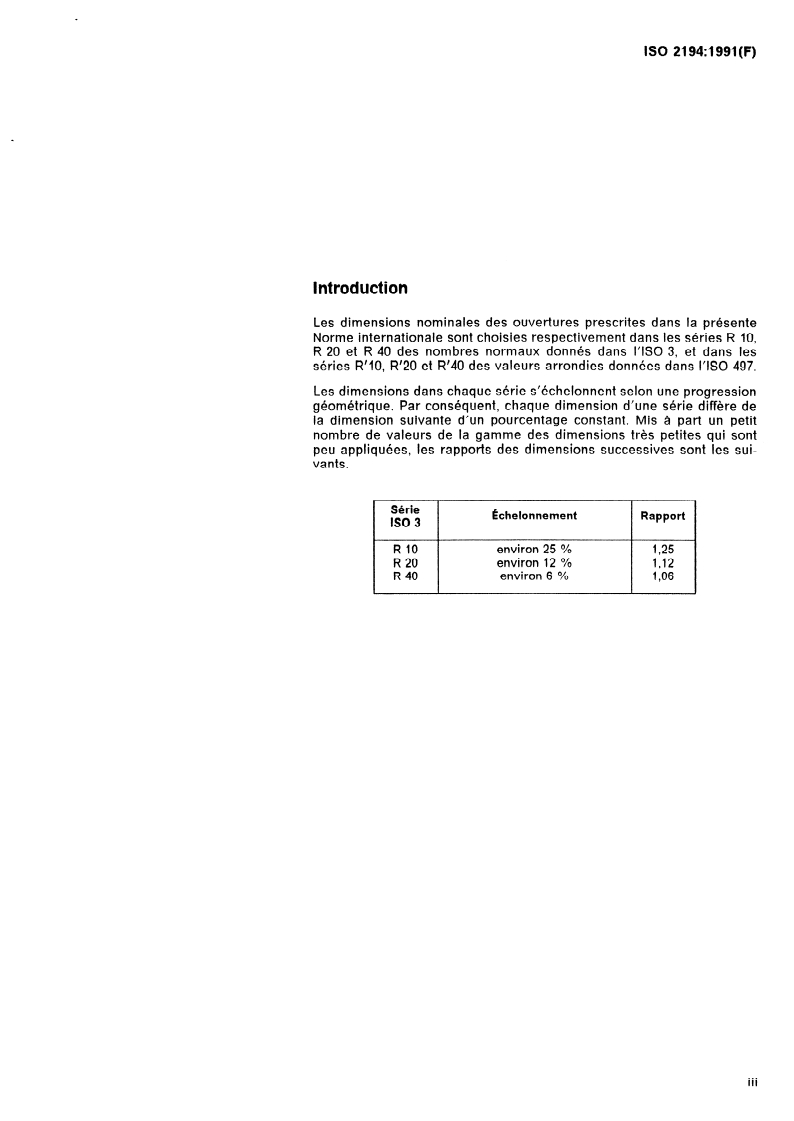 ISO 2194:1991 - Cribles et tamis industriels — Tissus métalliques, tôles perforées et feuilles électroformées — Désignation et dimensions nominales des ouvertures
Released:9/19/1991