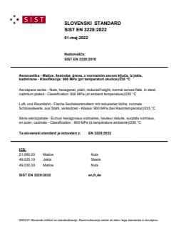 EN 3228:2022 - Page 1 preview