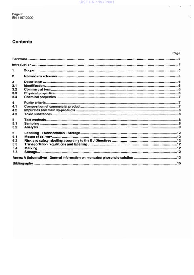 EN 1197:2000 EN 1197:2001 - Page 4 preview