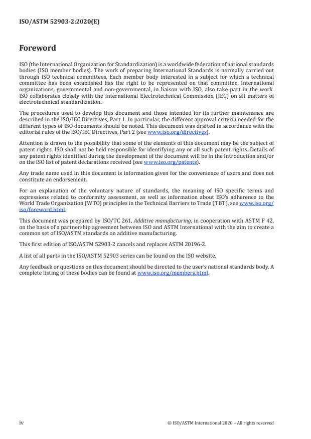 ISO/ASTM 52903-2:2020 ISO/ASTM 52903-2:2020 - Additive manufacturing -- Material extrusion-based additive manufacturing of plastic materials - Page 4 preview