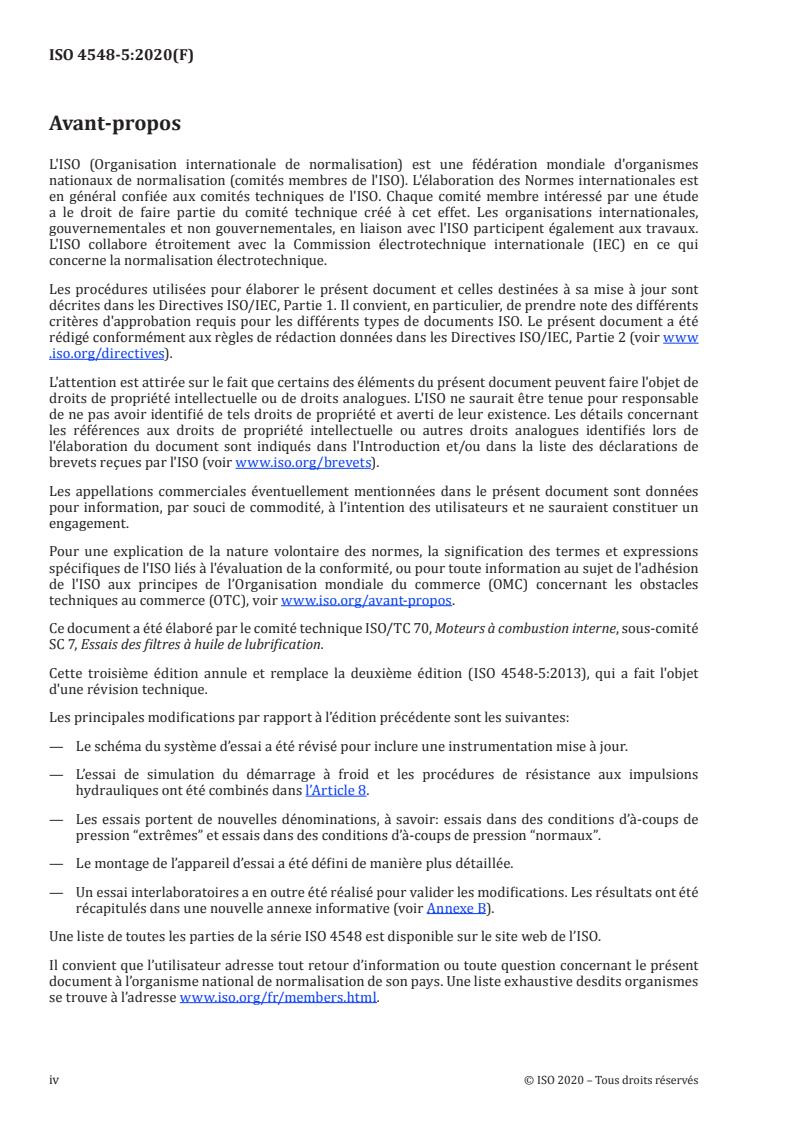 ISO 4548-5:2020 ISO 4548-5:2020 - Méthodes d'essai des filtres a huile de lubrification a passage intégral pour moteurs a combustion interne - Page 4 preview