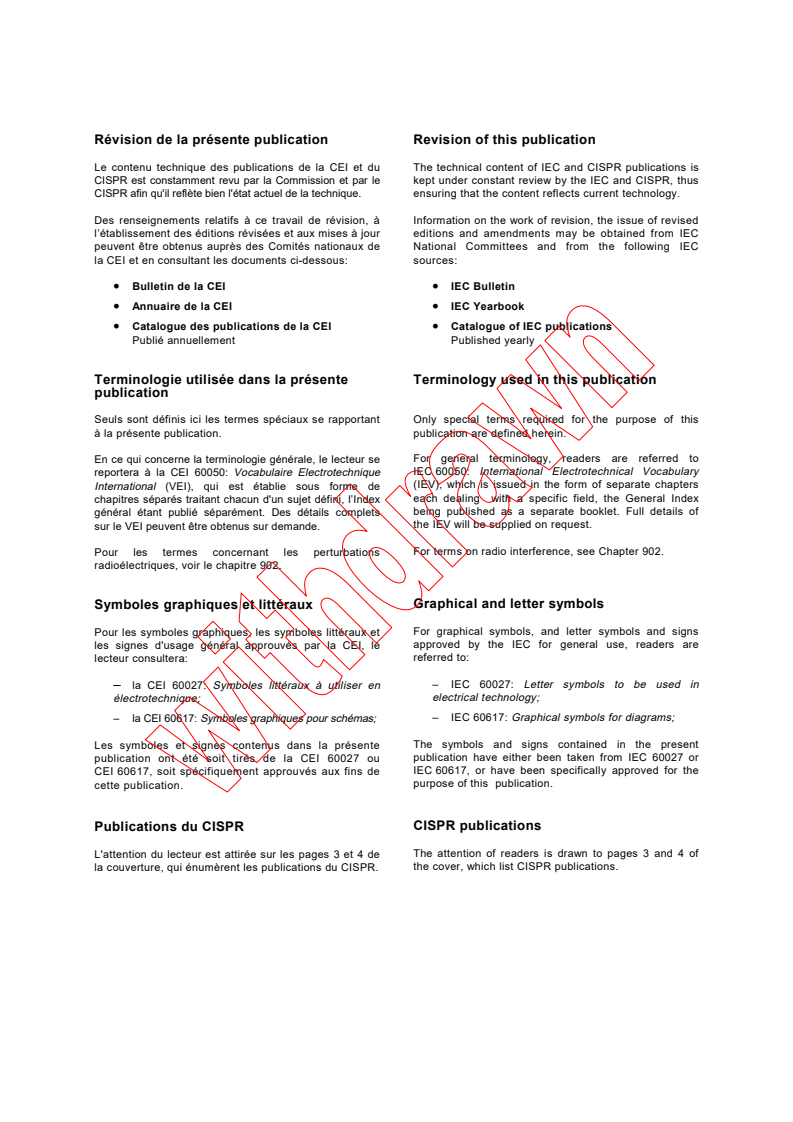 CISPR 16-1:1993 CISPR 16-1:1993+AMD1:1997 CSV - Specification for radio disturbance and immunity measuring apparatus and methods - Part 1: Radio disturbance and immunity measuring apparatus
Released:1/15/1998
Isbn:2831841674 - Page 2 preview