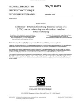 TS CEN/TS 18073:2025 - BARVE - Page 3 preview