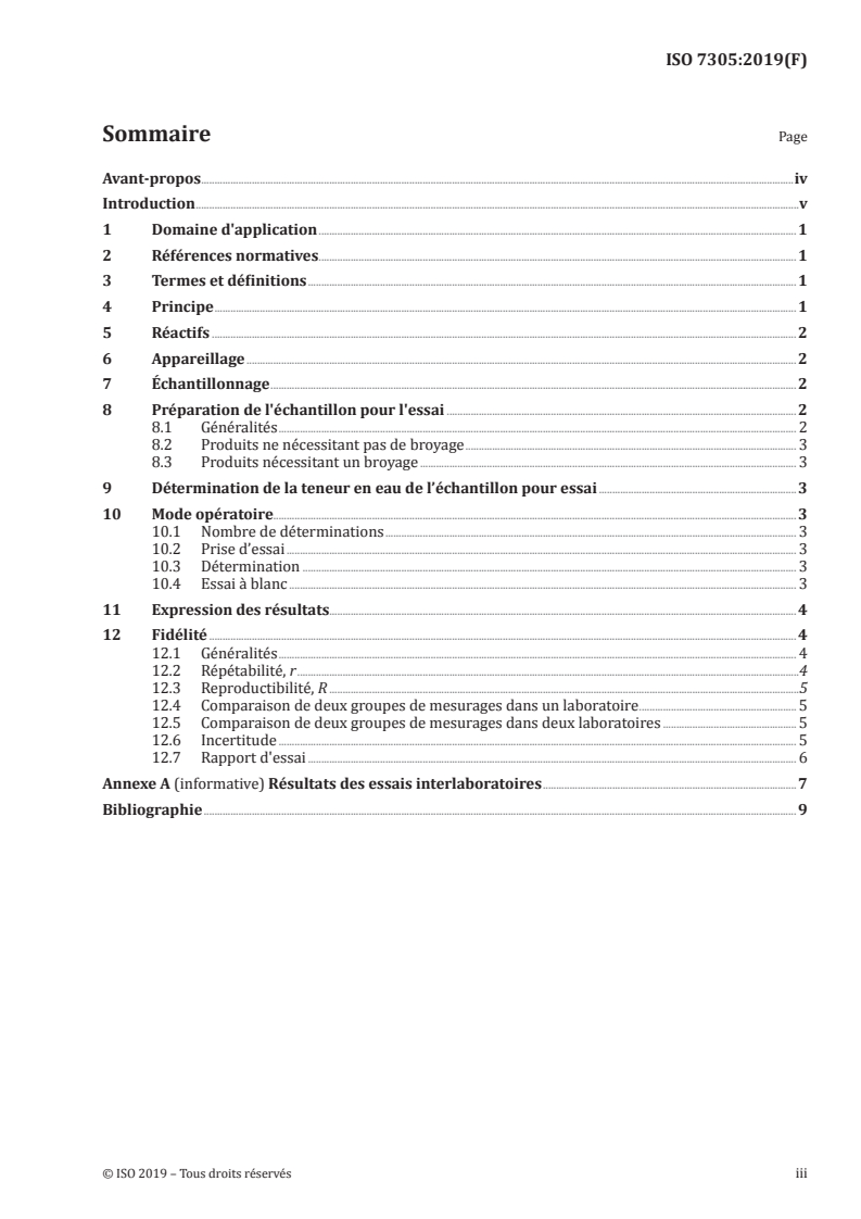ISO 7305:2019 - Produits de mouture des céréales — Détermination de l'acidité grasse
Released:3/13/2019