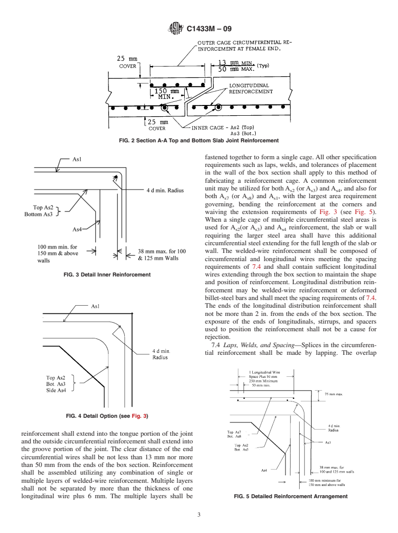 ASTM C1433M-09 - Standard Specification for Precast Reinforced Concrete Monolithic Box Sections for Culverts, Storm Drains, and Sewers (Metric)