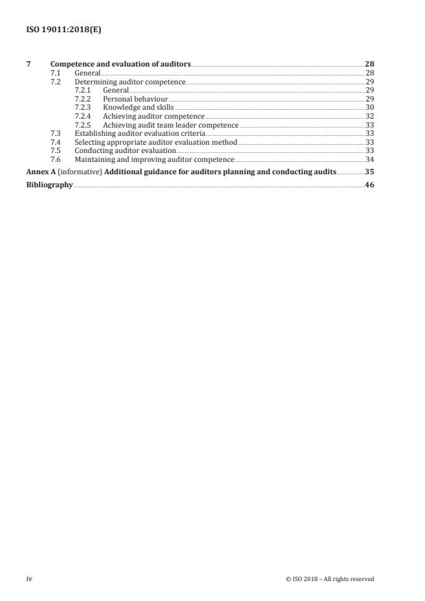 ISO 19011:2018 ISO 19011:2018 - Guidelines for auditing management systems - Page 4 preview