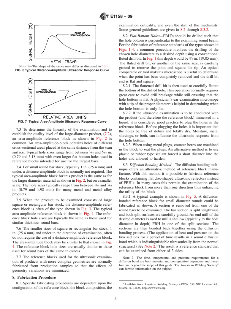 ASTM E1158-09 - Standard Guide for Material Selection and Fabrication of Reference Blocks for the Pulsed Longitudinal Wave Ultrasonic Testing of Metal and Metal Alloy Production Material