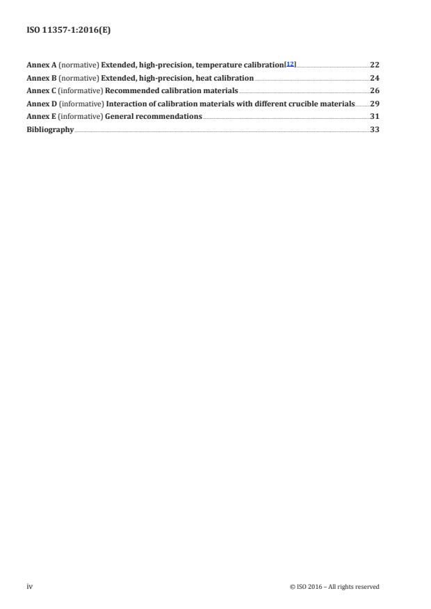 ISO 11357-1:2016 ISO 11357-1:2016 - Plastics -- Differential scanning calorimetry (DSC) - Page 4 preview