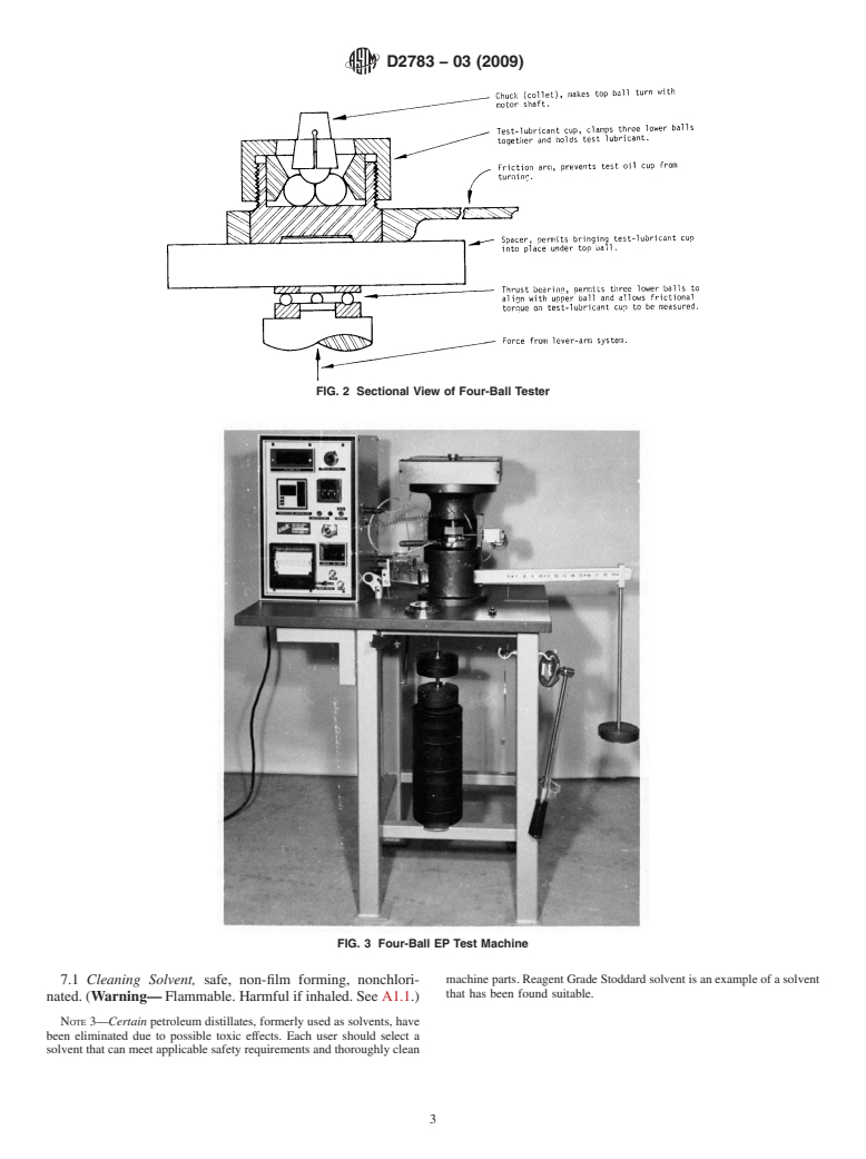 ASTM D2783-03(2009) - Standard Test Method for Measurement of Extreme-Pressure Properties of Lubricating Fluids (Four-Ball Method)