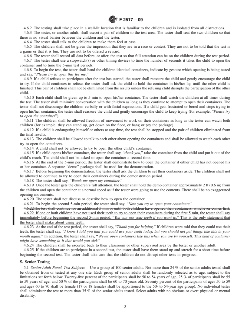 REDLINE ASTM F2517-09 - Standard Specification for Determination of Child Resistance of Portable Fuel Containers for Consumer Use