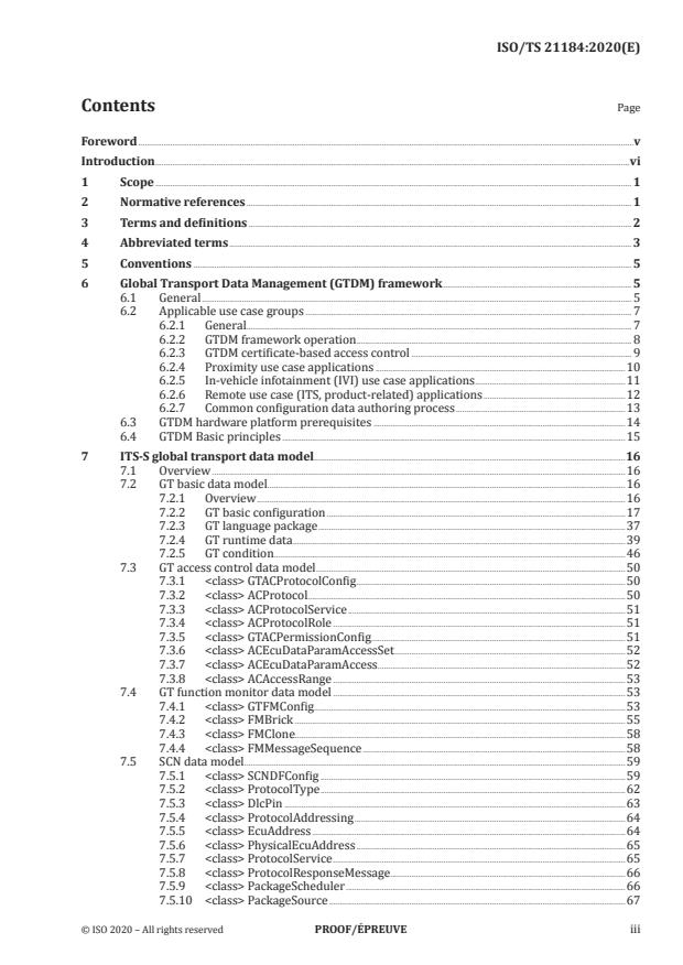 ISO/PRF TS 21184:Version 15-avg-2020 - Cooperative intelligent transport systems (C-ITS) -- Global transport data management (GTDM) framework