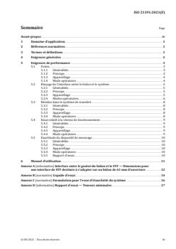 ISO 21191:2021 - Matériel de protection des cultures — Systèmes de transfert fermés (STF) — Spécification des performances
Released:2/26/2021 - Page 3 preview