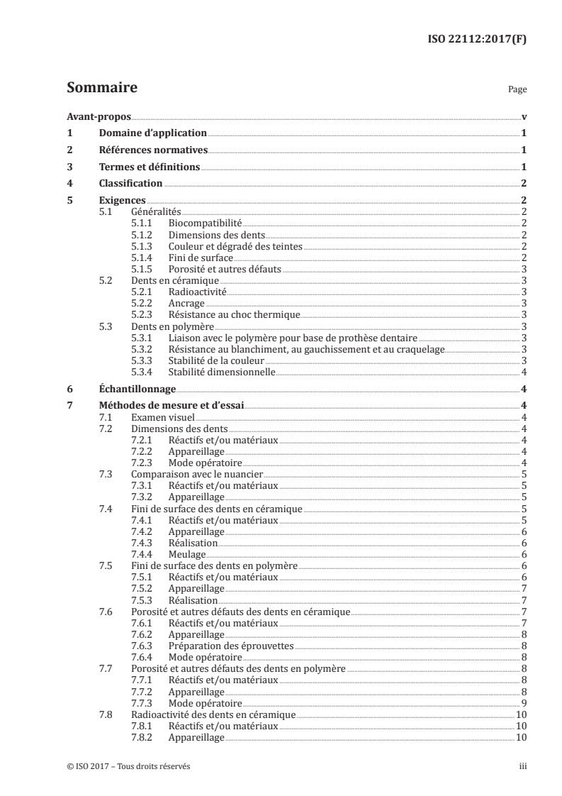 ISO 22112:2017 - Médecine bucco-dentaire — Dents artificielles pour prothèses dentaires
Released:7/28/2017