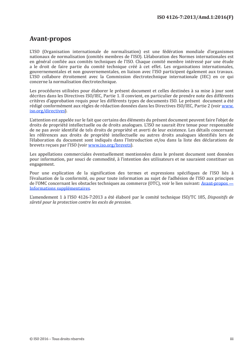 ISO 4126-7:2013/Amd 1:2016 - Dispositifs de sécurité pour protection contre les pressions excessives — Partie 7: Données communes — Amendement 1
Released:6/3/2016