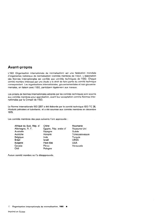 ISO 2207:1980 ISO 2207:1980 - Cires de pétrole -- Détermination de la température de figeage - Page 2 preview