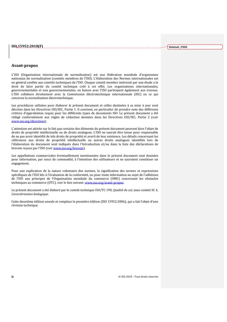 ISO 15952:2018 REDLINE ISO 15952:2018 - Soil quality — Effects of pollutants on juvenile land snails (Helicidae) — Determination of the effects on growth by soil contamination
Released:6/15/2018 - Page 2 preview