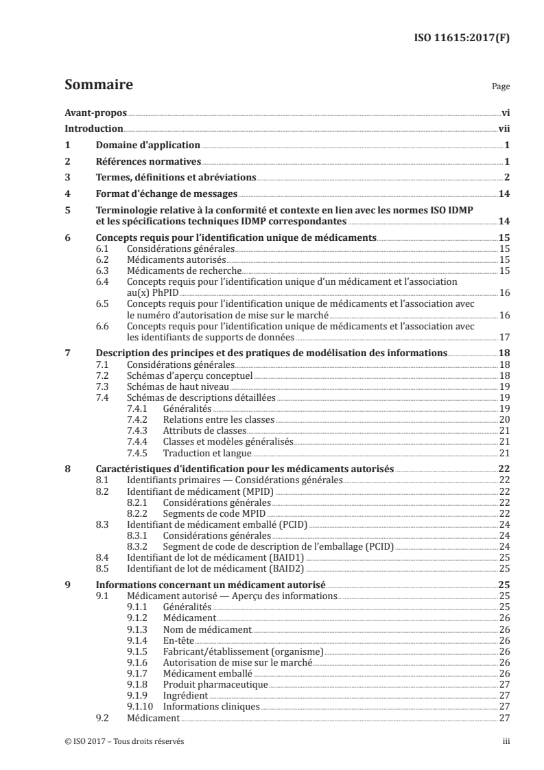 ISO 11615:2017 - Informatique de santé — Identification des médicaments — Éléments de données et structures pour l'identification unique et l'échange d'informations sur les médicaments contrôlés
Released:1/5/2018