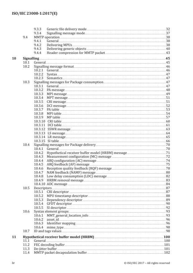 ISO/IEC 23008-1:2017 ISO/IEC 23008-1:2017 - Information technology -- High efficiency coding and media delivery in heterogeneous environments - Page 4 preview