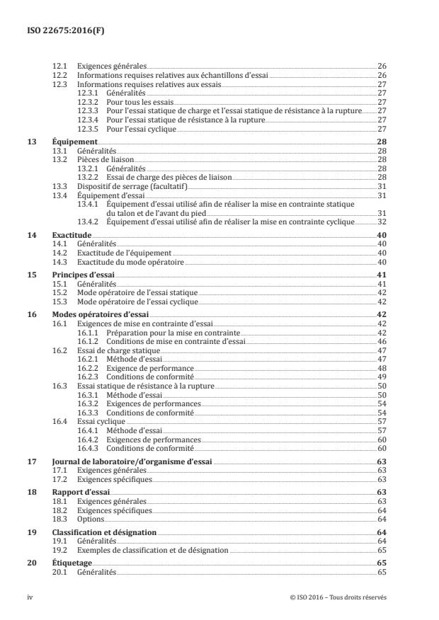 ISO 22675:2016 ISO 22675:2016 - Prothèses -- Essais d'articulations cheville-pied et unités de pied -- Exigences et méthodes d'essai - Page 4 preview