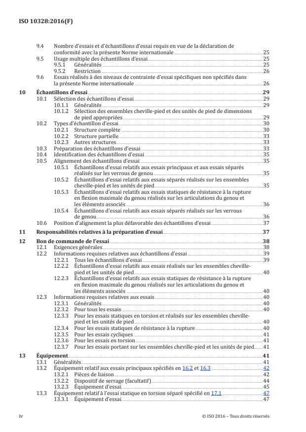 ISO 10328:2016 ISO 10328:2016 - Prothèses -- Essais portant sur la structure des prothèses de membres inférieurs -- Exigences et méthodes d'essai - Page 4 preview