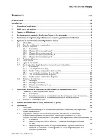 ISO 10328:2016 - Protheses -- Essais portant sur la structure des protheses de membres inférieurs -- Exigences et méthodes d'essai