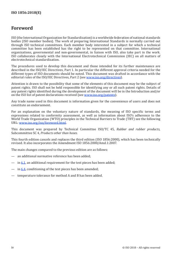 ISO 1856:2018 ISO 1856:2018 - Flexible cellular polymeric materials -- Determination of compression set - Page 4 preview