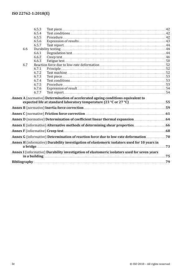 ISO 22762-1:2018 ISO 22762-1:2018 - Elastomeric seismic-protection isolators - Page 4 preview