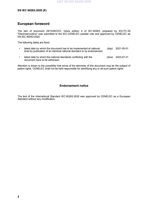 SIST EN IEC 60263:2020 SIST EN IEC 60263:2020 - BARVE - Page 4 preview