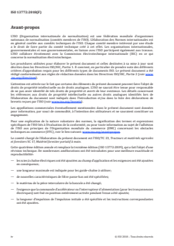 ISO 13772:2018 - Matériel forestier — Scies à chaîne portatives — Performance du frein de chaîne automatique
Released:2/27/2018 - Page 4 preview