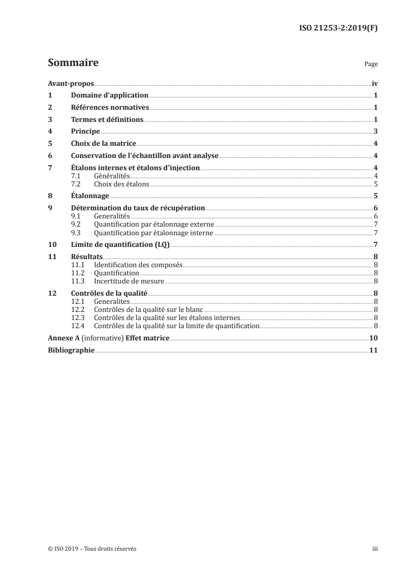 ISO 21253-2:2019 - Qualité de l'eau — Méthodes d'analyse de composés multi-classes — Partie 2: Critères pour la détermination quantitative de composés organiques avec une méthode d'analyse de composés multi-classes
Released:8/13/2019
