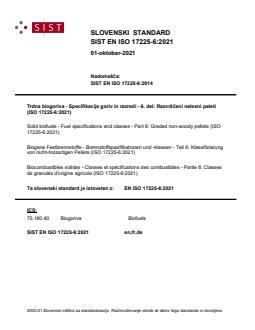 SIST EN ISO 17225-6:2021 - Page 1 preview