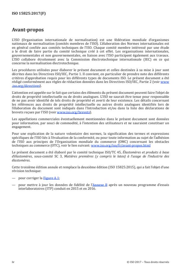 ISO 15825:2017 ISO 15825:2017 - Ingrédients de mélange de caoutchouc -- Noir de carbone -- Détermination de la distribution dimensionnelle des agrégats par photosédimentométrie avec centrifugeuse a disque - Page 4 preview