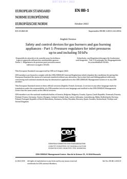 EN 88-1:2022 - Page 3 preview