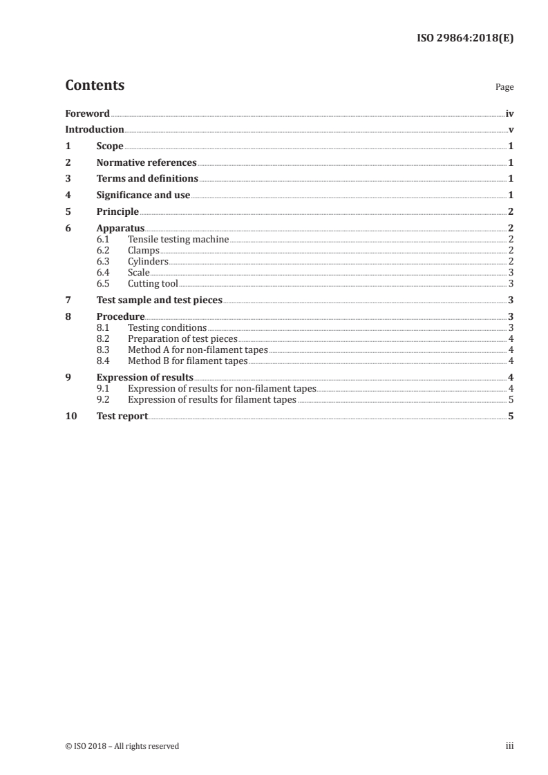ISO 29864:2018 - Self adhesive tapes — Measurement of breaking strength and elongation at break
Released:5/11/2018