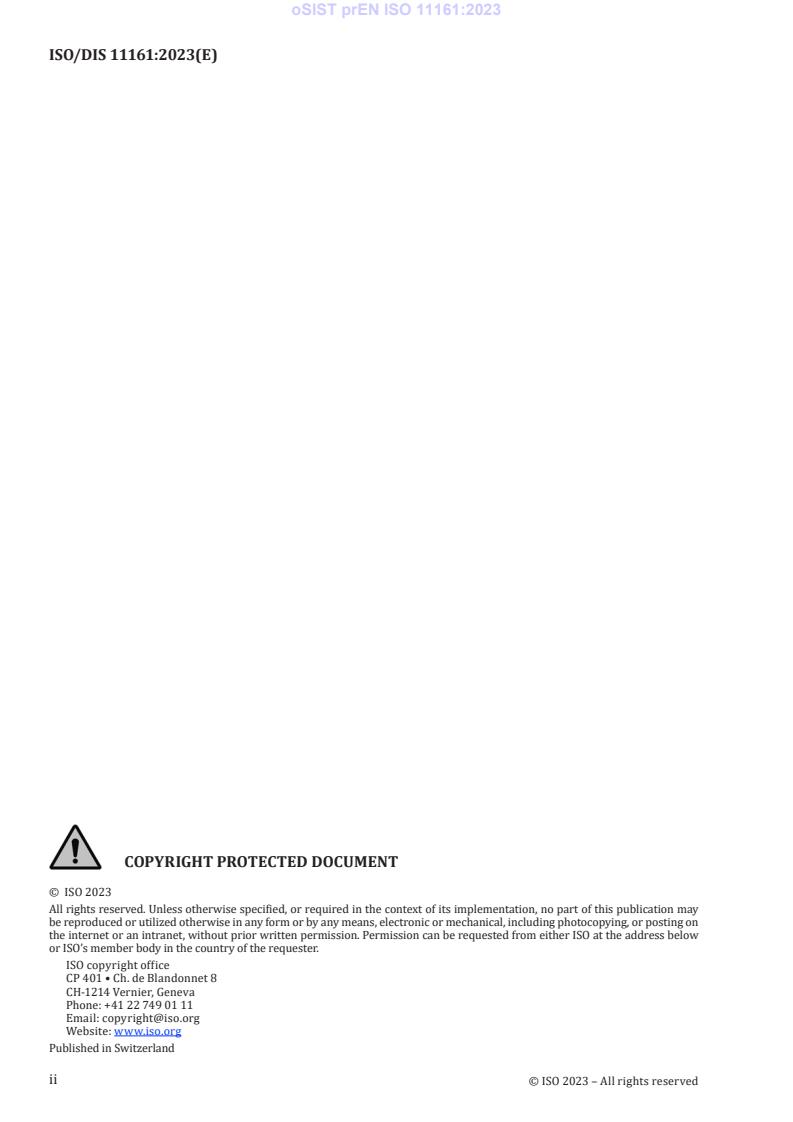 prEN ISO 11161 prEN ISO 11161:2023 - Page 4 preview