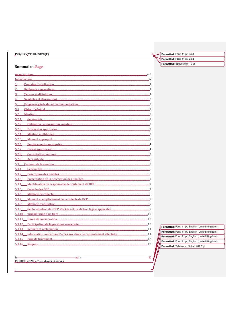 ISO/IEC 29184:2020 REDLINE ISO/IEC 29184:2020 - Technologies de l'information — Mentions sur la protection de la vie privée et consentement en ligne
Released:9. 05. 2023 - Page 4 preview