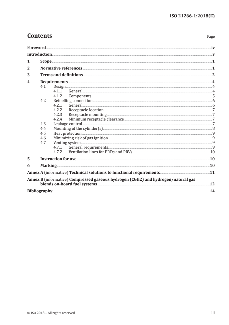 ISO 21266-1:2018 - Road vehicles — Compressed gaseous hydrogen (CGH2) and hydrogen/natural gas blends fuel systems — Part 1: Safety requirements
Released:9/26/2018